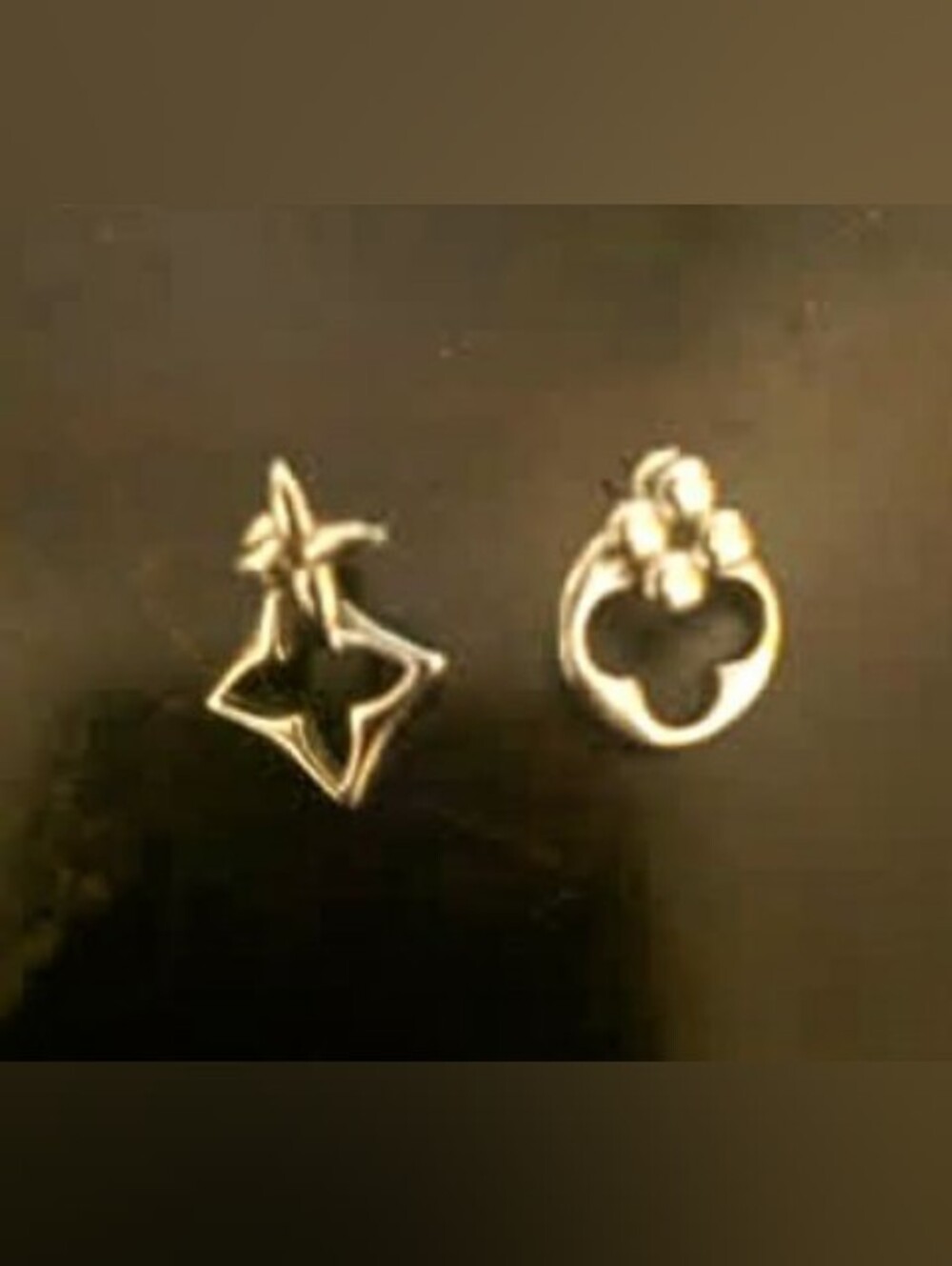 Silver Clover Charm Earrings